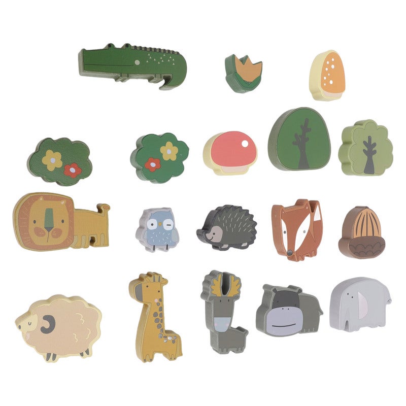 Kids Animal Balance Blocks: Basswood Material With Rounded Edges - Coordination Improve Toy for Early Education Parent Child Interaction - Image 5