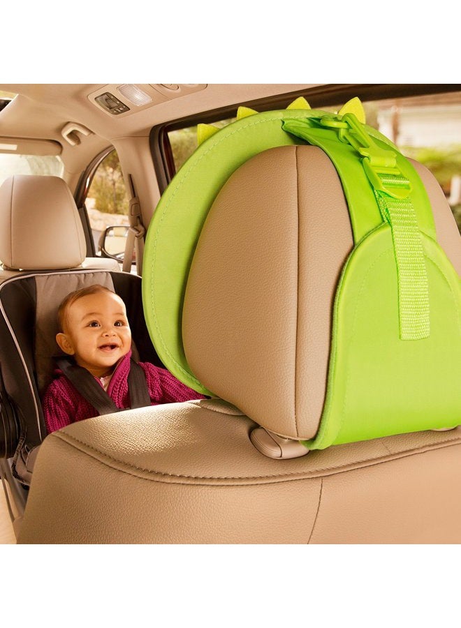 Munchkin مرآة سيارة للأطفال من بريكا، مرآة أوتوماتيكية Swing! Baby in-Sight للمقاعد الخلفية، سوداء - Image 3