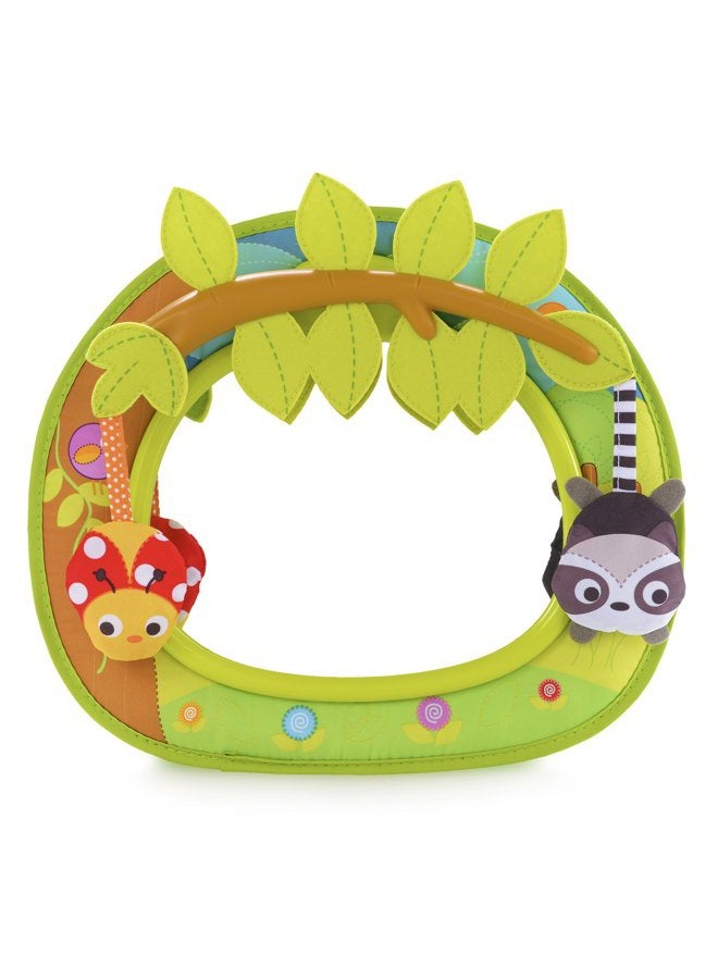 Munchkin مرآة سيارة للأطفال من بريكا، مرآة أوتوماتيكية Swing! Baby in-Sight للمقاعد الخلفية، سوداء - Image 1