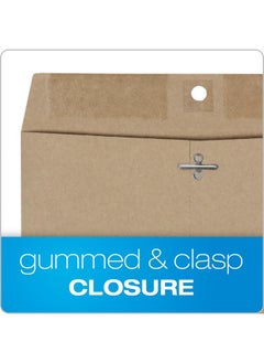 Quality Park 38711 100% Recycled Brown Kraft Clasp Envelope 9 X 12 Brown Kraft (Box Of 100)  - Image 3