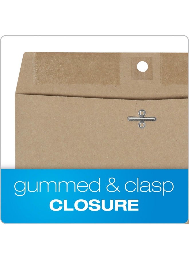 Quality Park 38711 100% Recycled Brown Kraft Clasp Envelope 9 X 12 Brown Kraft (Box Of 100)  - Image 3