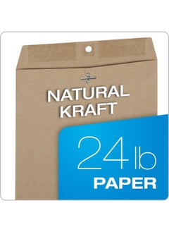 Quality Park 38711 100% Recycled Brown Kraft Clasp Envelope 9 X 12 Brown Kraft (Box Of 100)  - Image 5
