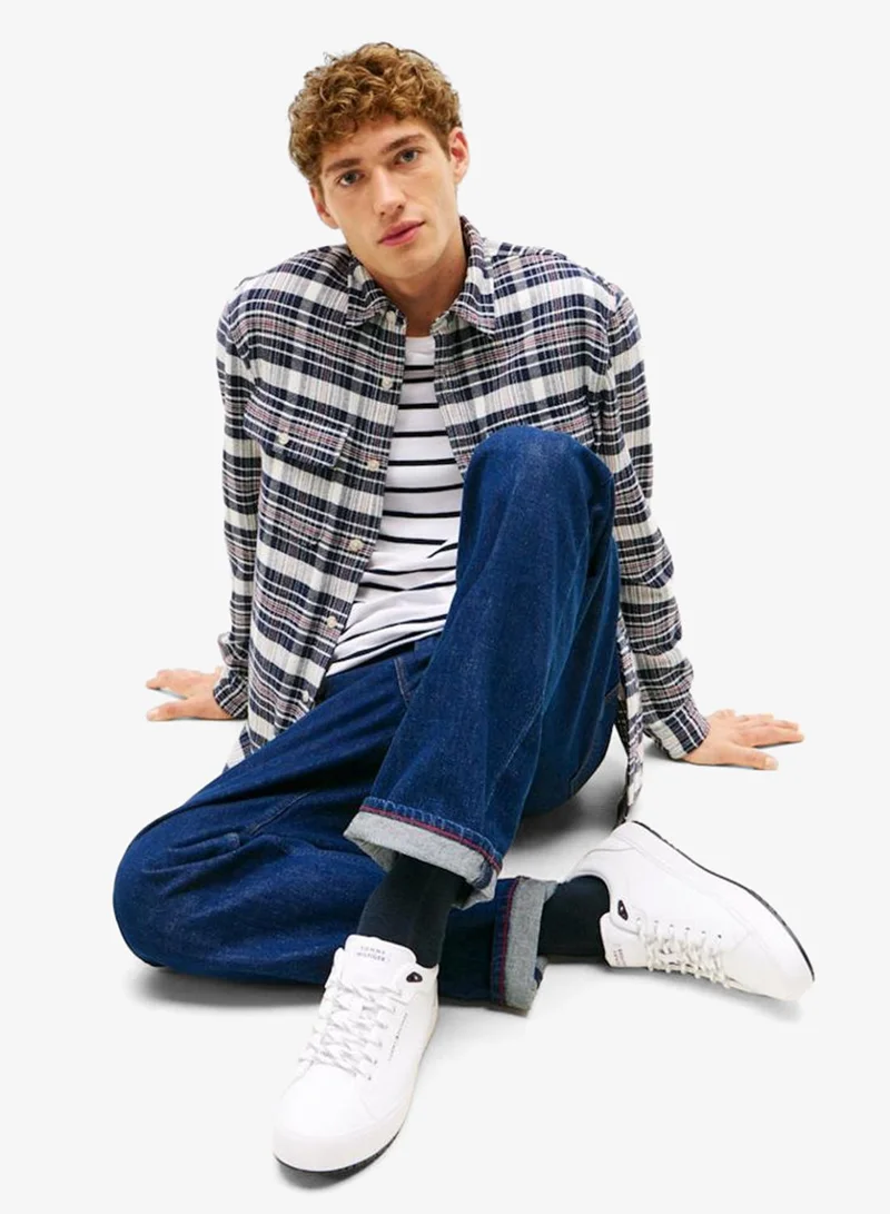 TOMMY HILFIGER White Casual Low Top Sneakers for Men | Best Price UAE
