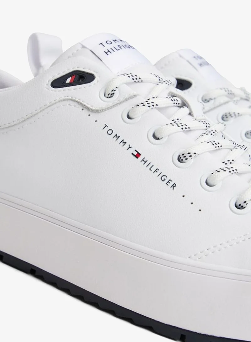TOMMY HILFIGER White Casual Low Top Sneakers for Men | Best Price UAE
