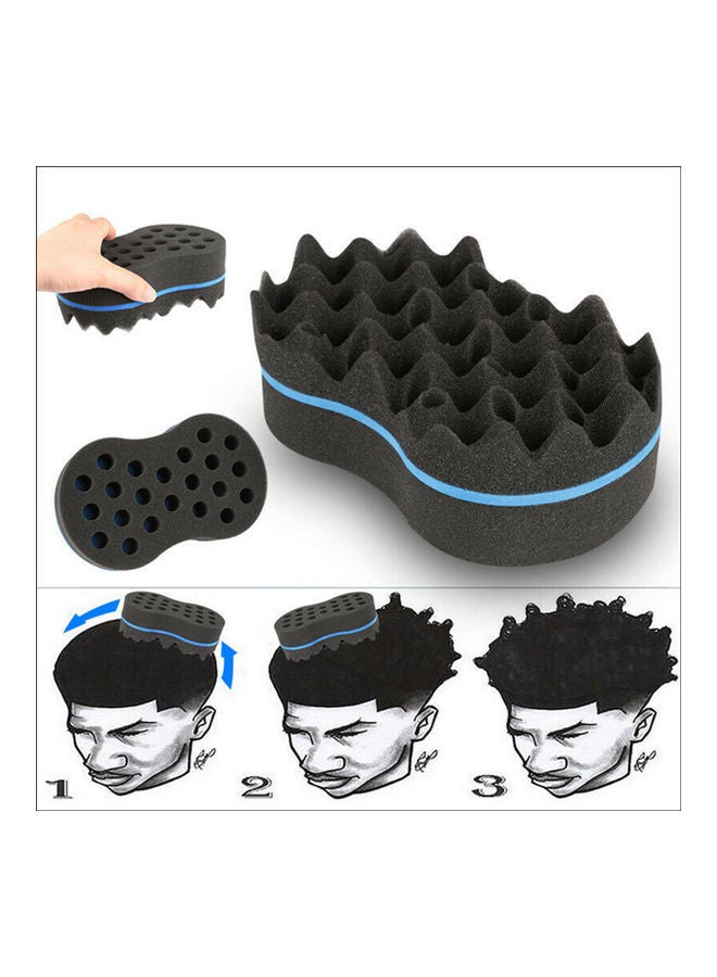 NIBEMINENT Wave Barber Hair Brush Sponge Tool Multicolour - Image 2