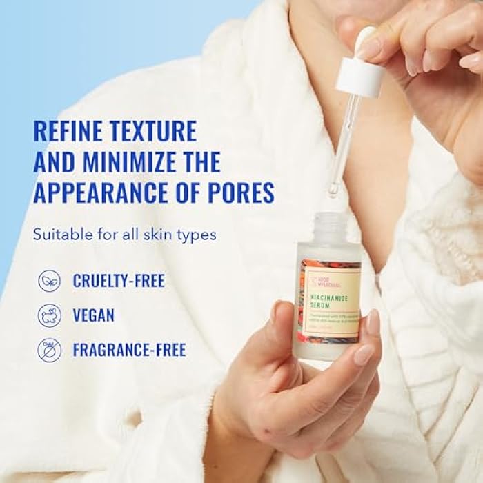 Good Molecules Niacinamide Serum - 10% Niacinamide to Target Acne, Nourishment, and Skin Tone - Ultra Hydrating Serum and Brightening Skin Care for Face - Image 2