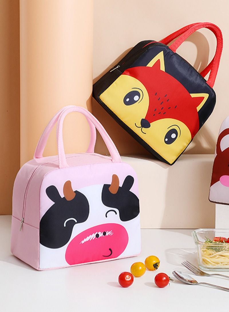 Sharpdo Cartoon Insulated Bento Handbag,Lunch Box Handbag,Resuable Aluminum Foil Lunch Bag,Thickened Student Lunch Box Bag 24 x 12.5 x 22 cm - Image 5