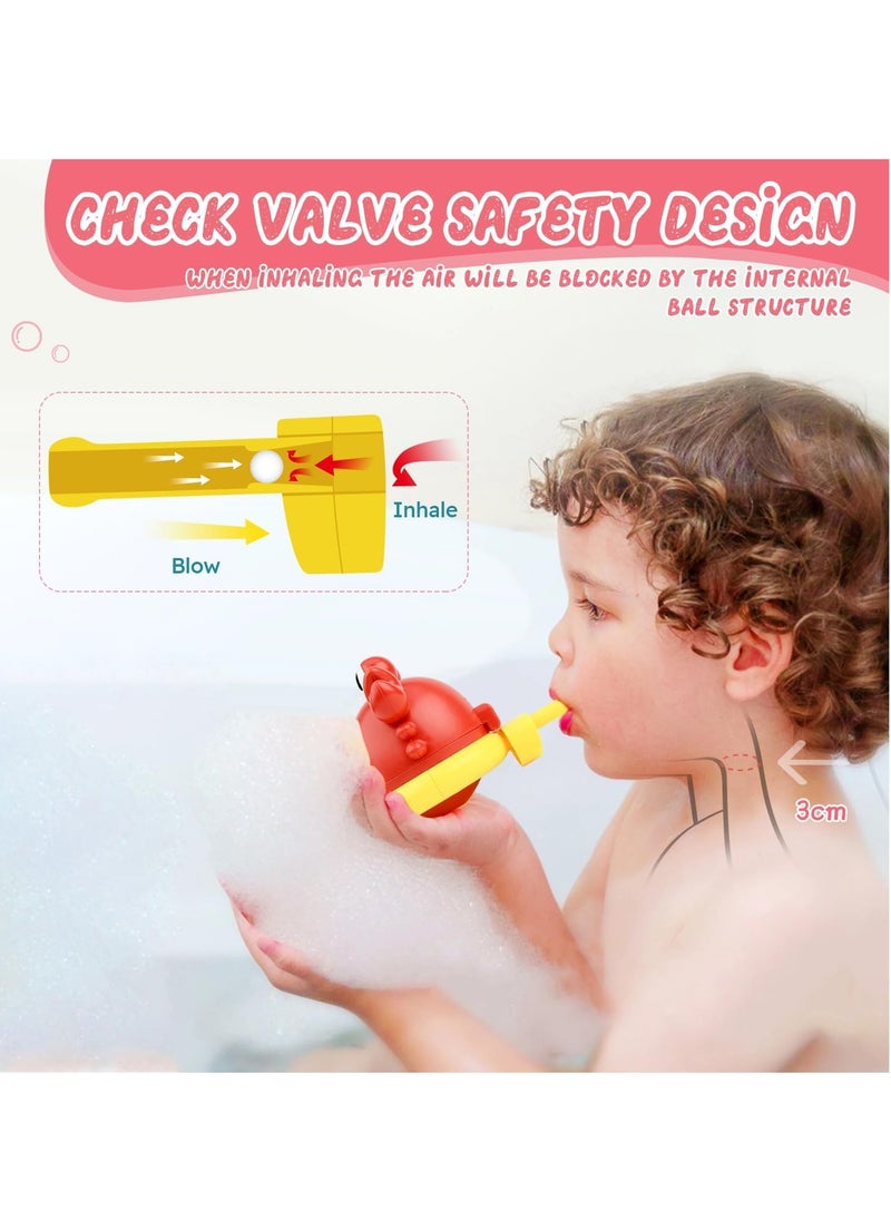 Generic - Shark Bubble Machine Baby Bath Toy with 2 Attachments, Bathroom Bath Toys Kids Outdoor Water Games, Bubble Machine (Crab + Baby Elephant) - Image 1