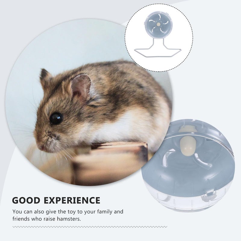 Silent Hamster Running Wheel 12cm With Stand For Small Pets - Image 5
