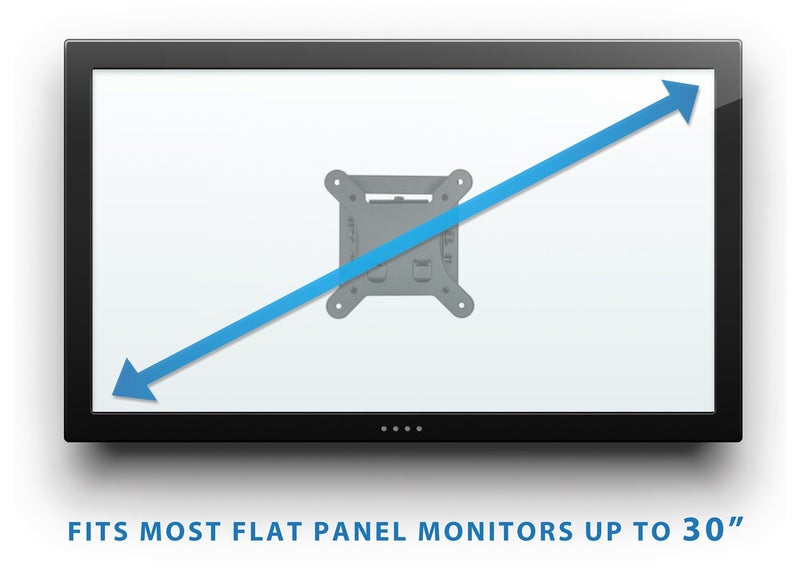 Mount-It! Small TV Monitor Wall Mount | Quick Release | Fits 13-32 Inch LCD/LED Screen | Max 33 Lbs | Slim Tilting Design | Easy Installation - Image 2