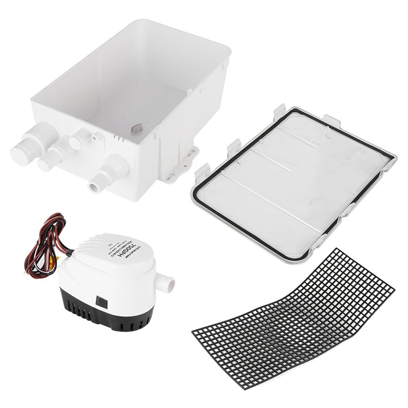 Automatic Bilge Pump 750GPH With Built-In Automatic Float Switch - Full Submersible Marine Water Pump For Boat Yacht Shower Sink Drainage - Image 1