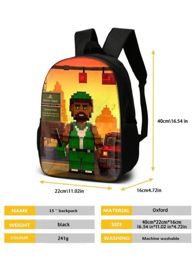 The latest universal cartoon new three-piece schoolbag (for students, teenagers, children) - 641  - Image 5