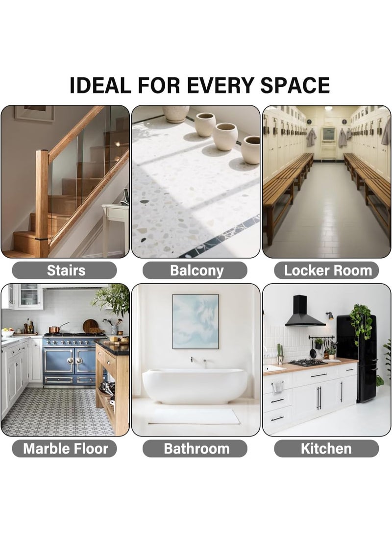 ECVV 48PCS Non-Slip Bathtub Stickers - Safety Adhesive Decals with 2 Silicone Scrapers for Bath Tubs, Showers, Stairs & Ladders (Luminous Style) - Image 4