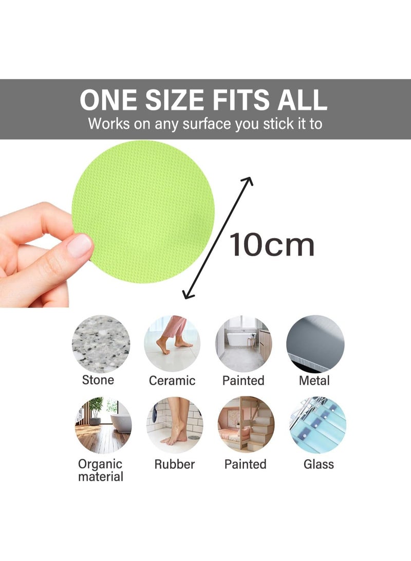 ECVV 48PCS Non-Slip Bathtub Stickers - Safety Adhesive Decals with 2 Silicone Scrapers for Bath Tubs, Showers, Stairs & Ladders (Luminous Style) - Image 2