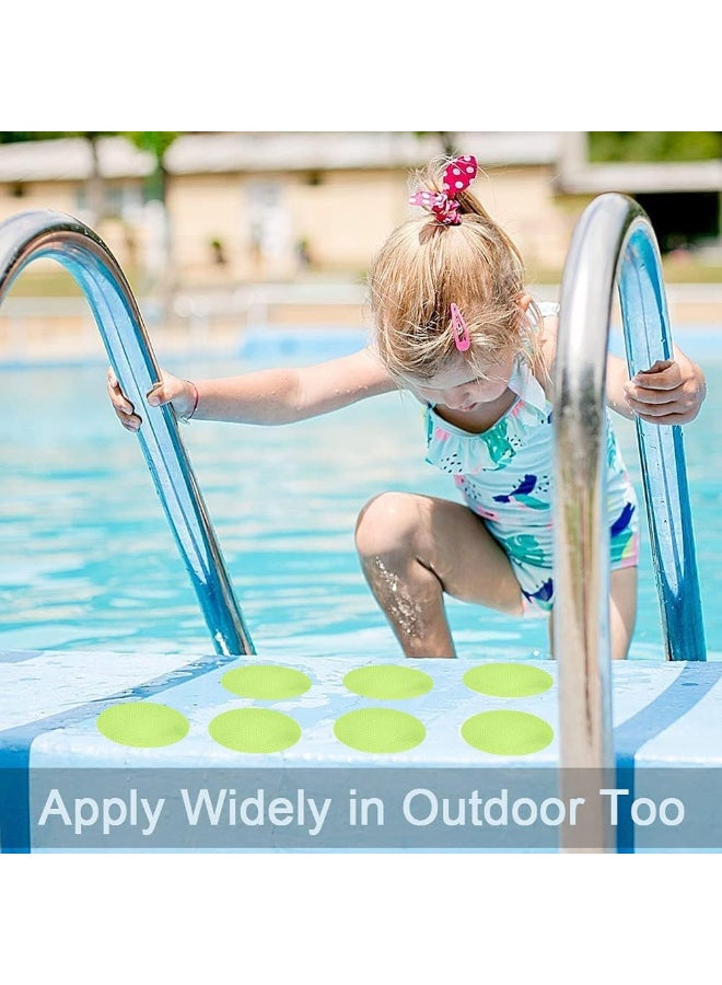 ECVV 48PCS Non-Slip Bathtub Stickers - Safety Adhesive Decals with 2 Silicone Scrapers for Bath Tubs, Showers, Stairs & Ladders (Luminous Style) - Image 5