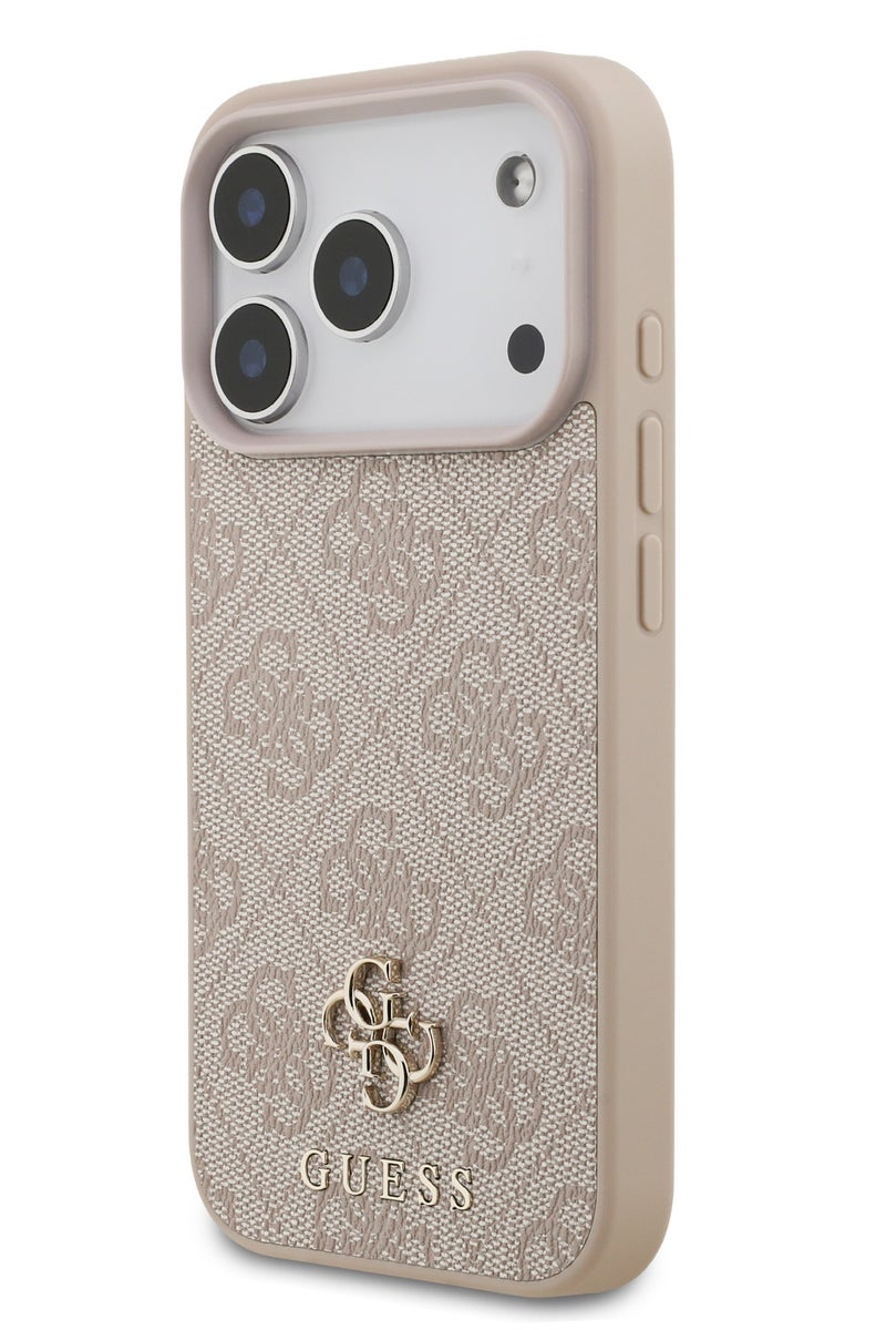 GUESS iPhone 17 Pro MagSafe Case 4G PU Leather With Small 4G & Classic Metal Logo / Magsafe Compatible / Ultra Slim / lightweight design / Easy Installation - Image 3