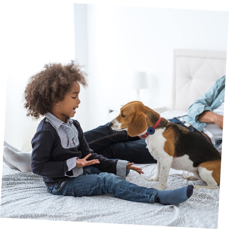 غطاء واقي مضاد للصدمات مع حافظة وسلسلة مفاتيح أسود مقاس 3.7×3.7×1.8 سم 4 قطع - Image 4