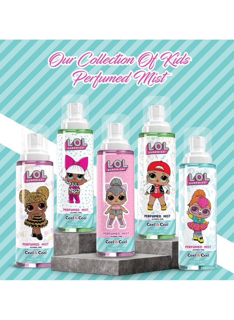 كول اند كول رذاذ معطر للأطفال خالٍ من الكحول من كول آند كول إل أوه إل سربرايز كوين بي، 250 مل - Image 5