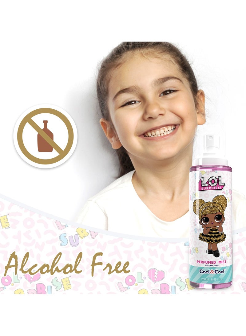كول اند كول رذاذ معطر للأطفال خالٍ من الكحول من كول آند كول إل أوه إل سربرايز كوين بي، 250 مل - Image 3