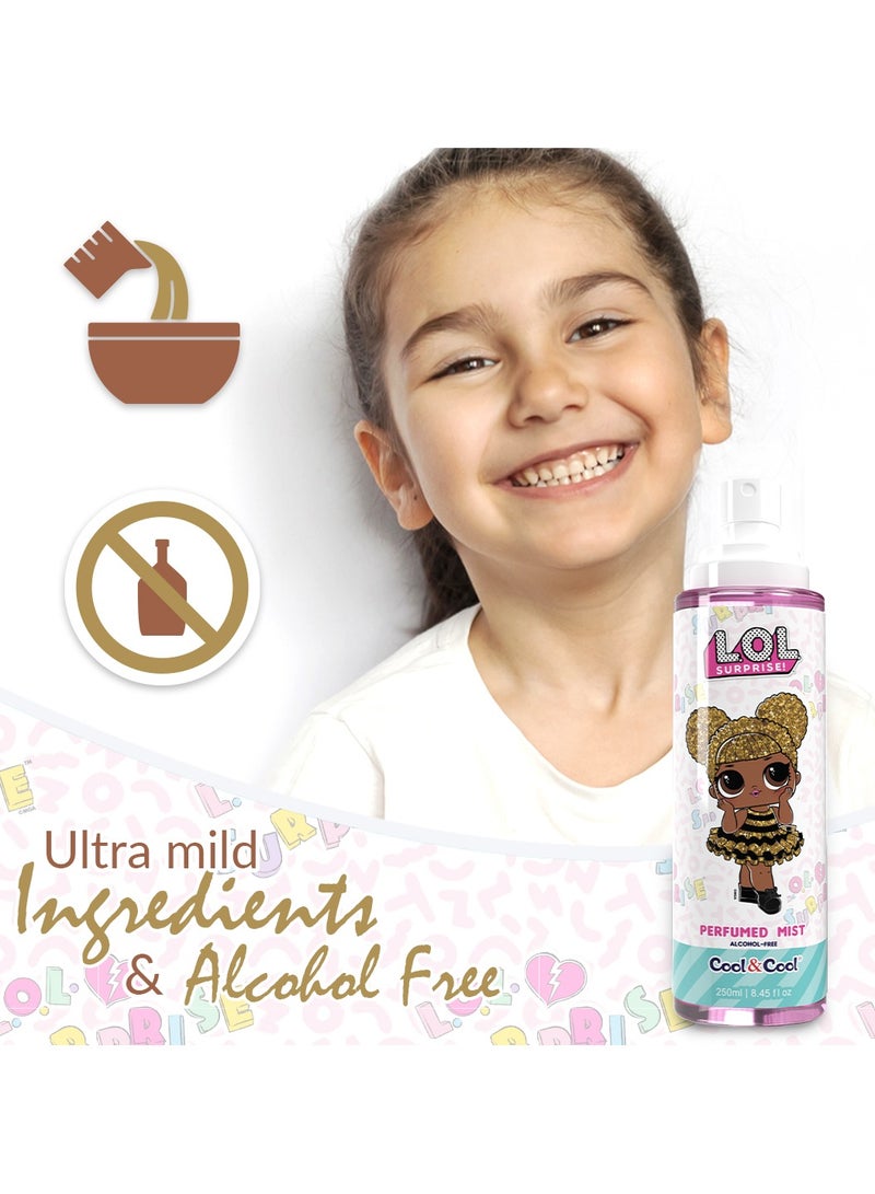 كول اند كول رذاذ معطر للأطفال خالٍ من الكحول من كول آند كول إل أوه إل سربرايز كوين بي، 250 مل - Image 4