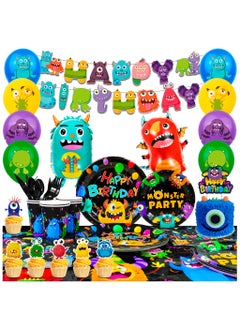 One-eyed Monster Party Decorations for 10 Guests, 113 Pcs One-eyed Monster Themed Birthday Party Disposable Tableware Kit Cartoon Muilticolor Disposable Party Supplies - pzsku/ZE237E16D700BE08083C9Z/45/_/1720691999/5be3c1ff-d539-49d3-bb27-5e5efd8d7d29