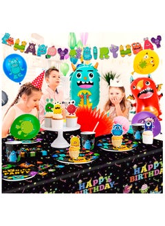 One-eyed Monster Party Decorations for 10 Guests, 113 Pcs One-eyed Monster Themed Birthday Party Disposable Tableware Kit Cartoon Muilticolor Disposable Party Supplies - pzsku/ZE237E16D700BE08083C9Z/45/_/1739423917/8341940c-1a94-4d62-a781-3f777458a555