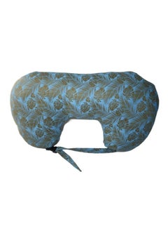 Get It Cotton Mutlipurpose 5 In 1 Baby Feeding Nursing Pillow With Adjustable Strap; For Breastfeeding Baby Support & Playtime ; Washable Premium Cotton Cover With Zip (Blue Leaf Print)  - Image 5