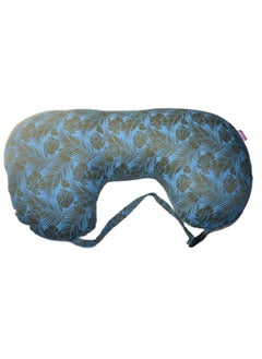Get It Cotton Mutlipurpose 5 In 1 Baby Feeding Nursing Pillow With Adjustable Strap; For Breastfeeding Baby Support & Playtime ; Washable Premium Cotton Cover With Zip (Blue Leaf Print)  - Image 2