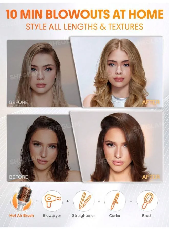 شيجلام Blowout Bliss Volumizing Hot Air Brush
