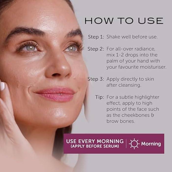 111SKIN Rose Gold Radiance Booster Serum for Face, Hydrating Face Glow Serum with Hyaluronic Acid, Niacinamide & Damascus Rose for Radiant & Even Skin Tone, Suitable for All Skin Types, 0.68 fl oz - Image 4