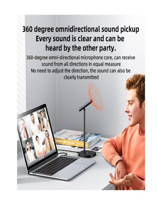 يسيدو YESIDO KR18 ميكروفون إلغاء الضوضاء USB متعدد الاتجاهات 360 درجة يمكنه اللغاء الضجيج و التحكم فى الضجيج - Image 3