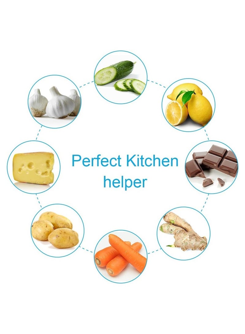 SYOSI Cheese Grater Handheld,Kitchen Lemon Zester Grater for Cheese,Lemon, Ginger,Garlic,Vegetables,Fruits(with Protective Cover + Cleaning Brush) - Image 4