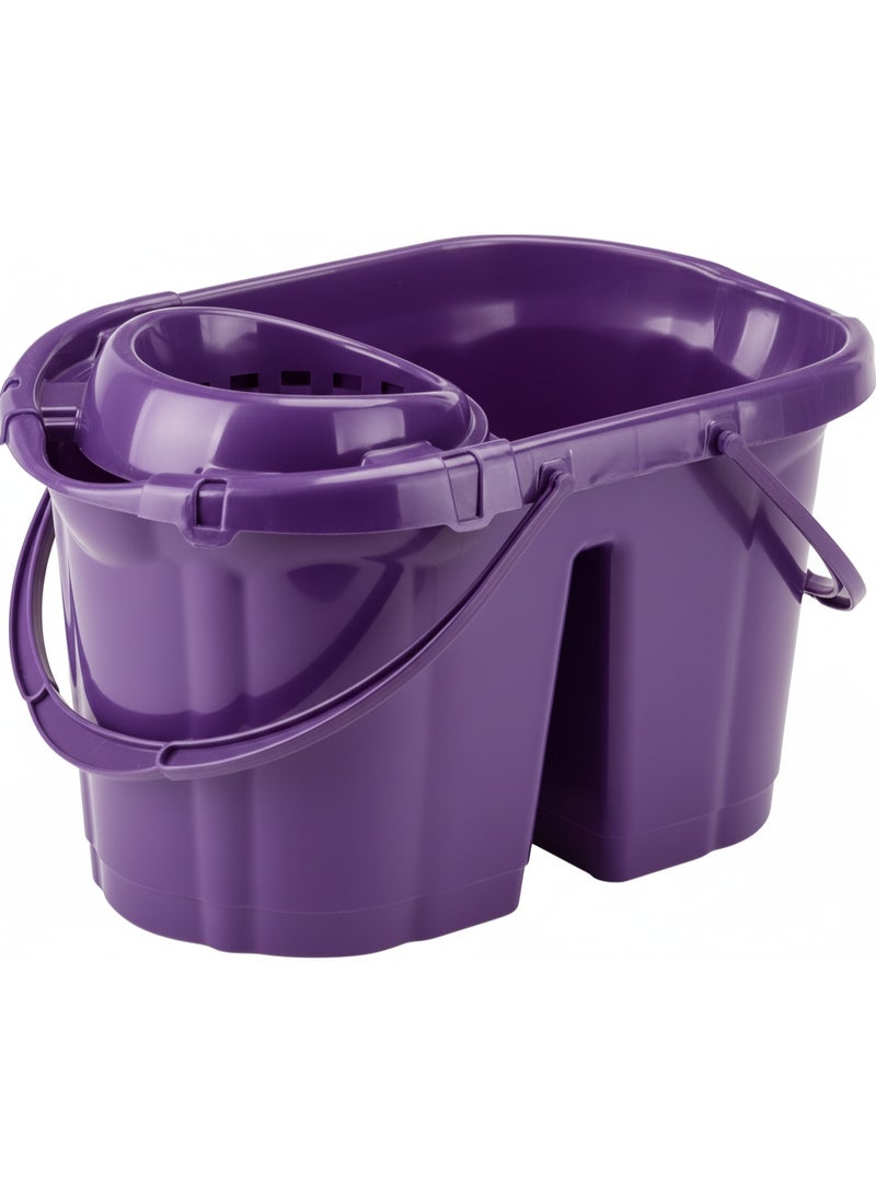 الوطنية جردل تركي مع 2 مصفاة من الوطنية – تصميم مزدوج الحجرة، مصنوع من بلاستيك متين، نظام تنظيف سهل، مزود بمقبض قوي لتحمل الاستخدام اليومي - Image 3