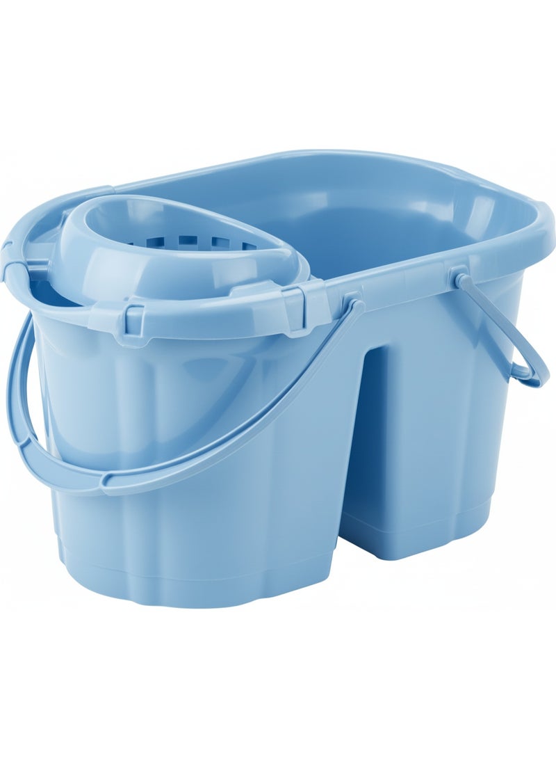 الوطنية جردل تركي مع 2 مصفاة من الوطنية – تصميم مزدوج الحجرة، مصنوع من بلاستيك متين، نظام تنظيف سهل، مزود بمقبض قوي لتحمل الاستخدام اليومي - Image 5