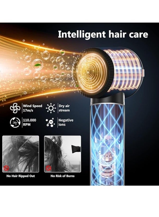 general 7 in 1 Hair Dryer Brush,110000 RPM High Speed Blow Dryer Hair Wrap Dryer System,Detachable Hair Styling Tools - Ionic Hair Dryer with Diffuser, Air Curling Iron,Curling Brush,Hair Straightener Brush - Image 2