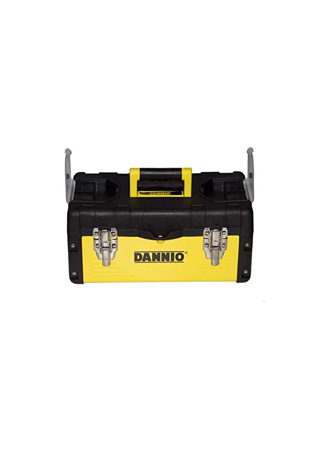 DANNIO 19 inch Pro Box, Plastic and Steel Tool Box with Handle, Portable Tool Case with Locking Lid, Tool Storage Organizer - Image 2