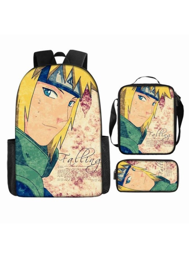 عام حقيبة ظهر مطبوعة بالرسوم المتحركة + حقيبة يد + مجموعة حقيبة قلم، مجموعة حقيبة عملية من ثلاث قطع (يتوفر الطلاب والأطفال والأصدقاء وتسلق الجبال وما إلى ذلك) - 77 - Image 2