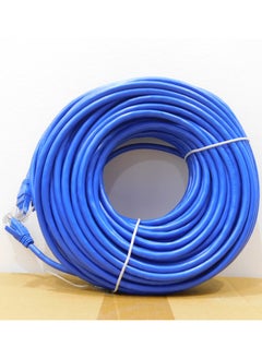 Haing CAT6 network cable, 10 meters long, blue, with high quality, with a high data transfer speed  - Image 1
