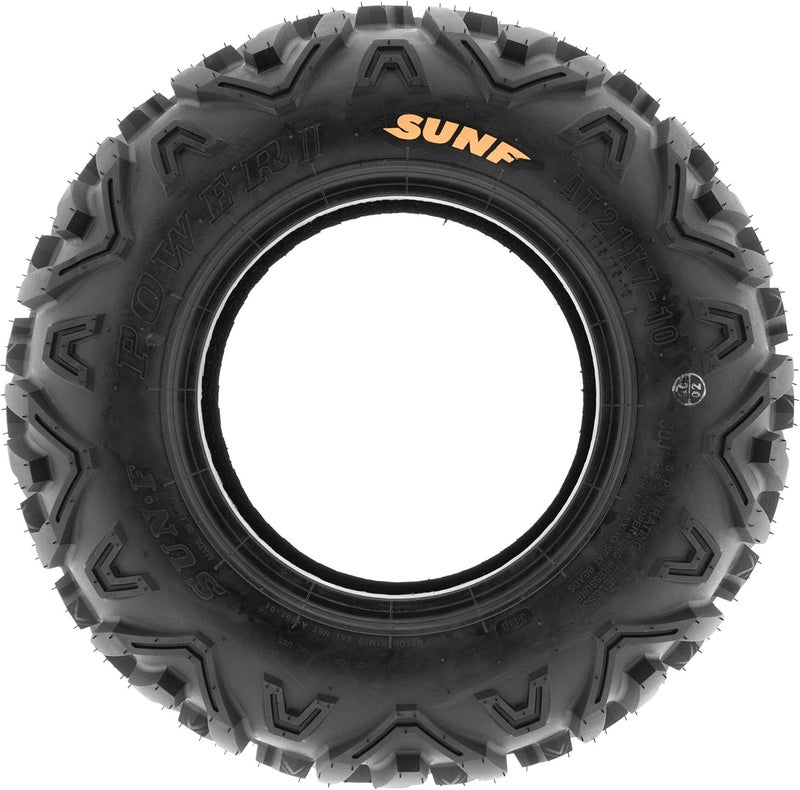 SUNF Set of 2 Power.II 19x7-8 ATV UTV Off-Road Tires, All-Terrain, 6 PR, Tubeless A051 - Image 5