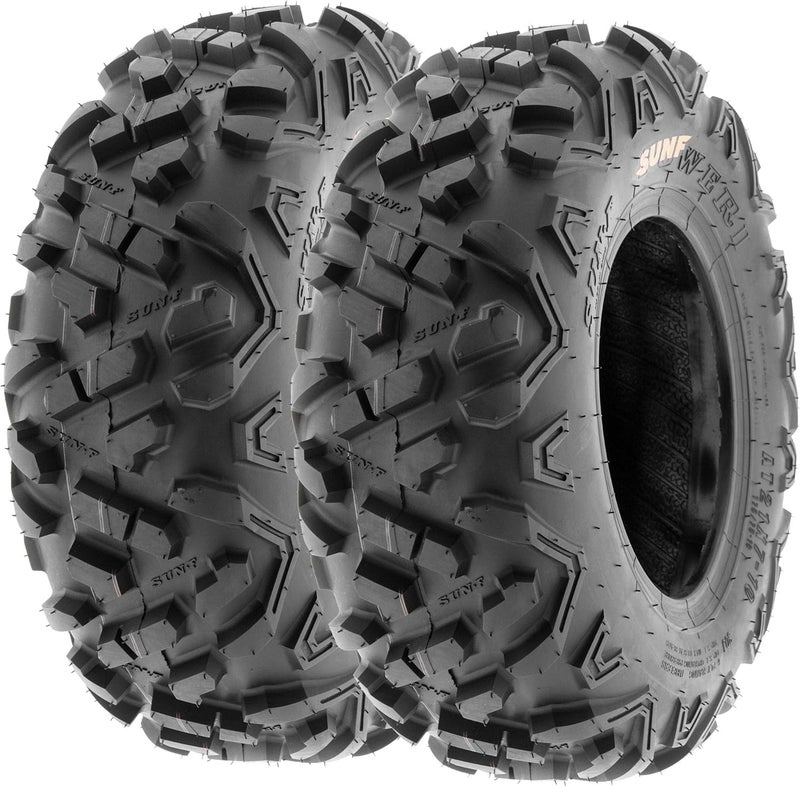 SUNF Set of 2 Power.II 19x7-8 ATV UTV Off-Road Tires, All-Terrain, 6 PR, Tubeless A051 - Image 1