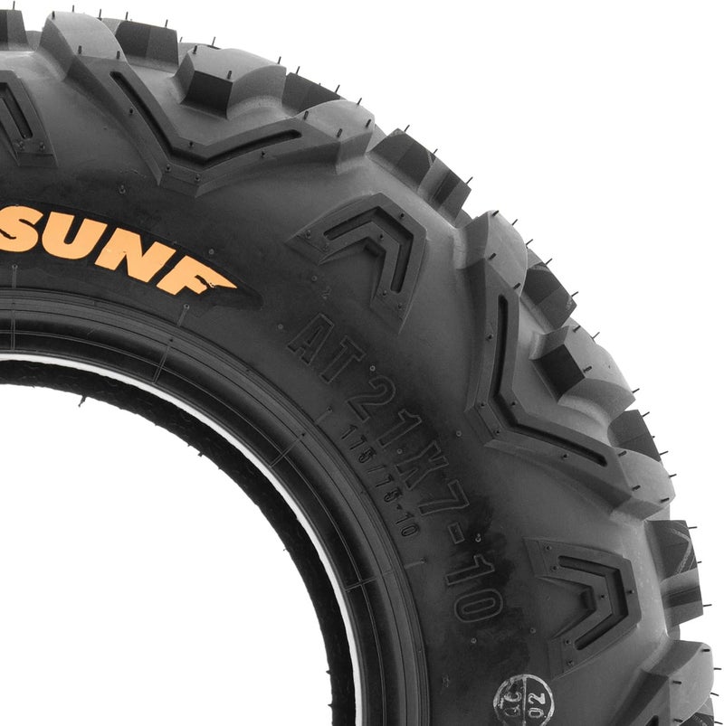 SUNF Set of 2 Power.II 19x7-8 ATV UTV Off-Road Tires, All-Terrain, 6 PR, Tubeless A051 - Image 4
