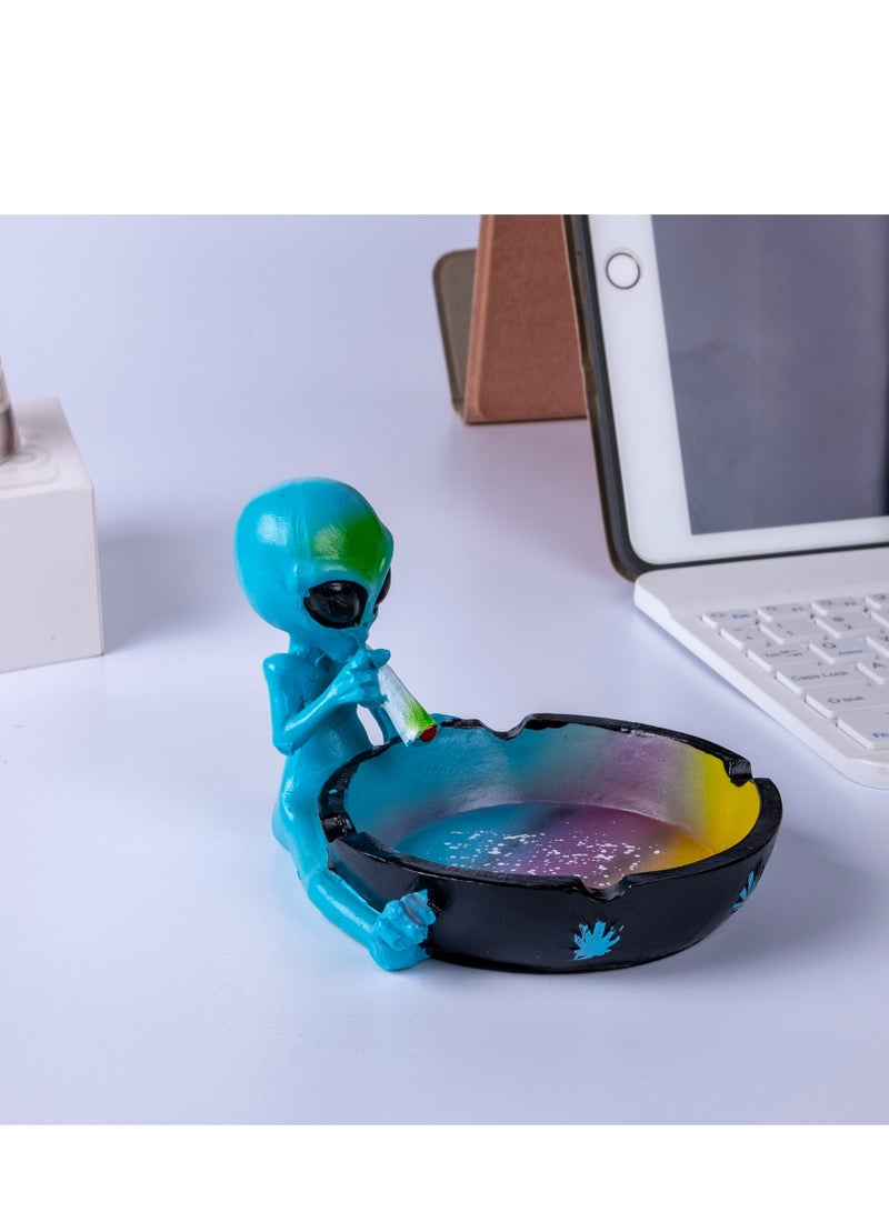 Outdoor Ash Tray, Cool Ashtrays for Cigarettes, Alien Fantasy Ashtray Decor for Home Office, Ornament Gift  - Image 2