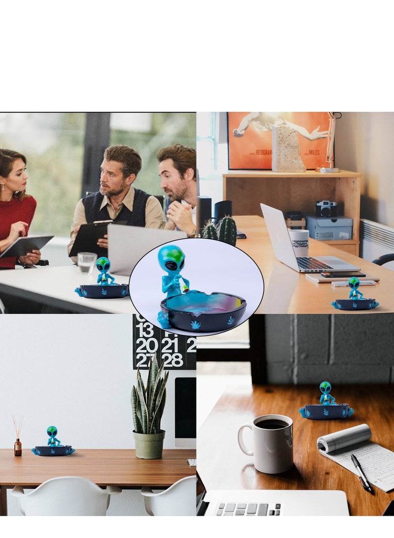 Outdoor Ash Tray, Cool Ashtrays for Cigarettes, Alien Fantasy Ashtray Decor for Home Office, Ornament Gift  - Image 4
