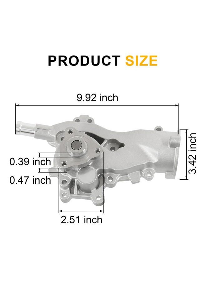 RADHLBNIU Water Pump Thermostat Kit Fit for Buick Encore 2013-2020, Fit for Chevy Cruze 2011-2016 Sonic 2012-2020 Trax 2013-2020 L4 1.4L Turbocharged Engine Replaces # AW6662 25192709 55565336 902808  - Image 5