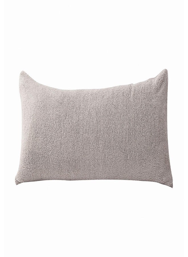 Reafort Ultra Soft Sherpa Body Pillow Cover/Case with Zipper Closure 21"x54" (21"x54" Body Pillow Cover, Taupe) - Image 2