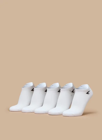 Dash Men's Logo Print Ankle Length Socks - Set of 5