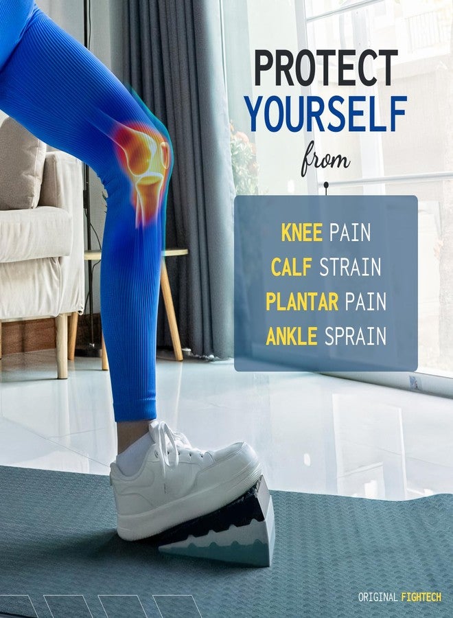 FIGHTECH Silicone Squat Wedge Block for Elevated Heel Squats and Deadlifts - Improve Mobility, Balance, and Strength - Non-Slip, Versatile Trainer Aid (Set of 2 (6 PCS), Silicone) - Image 3