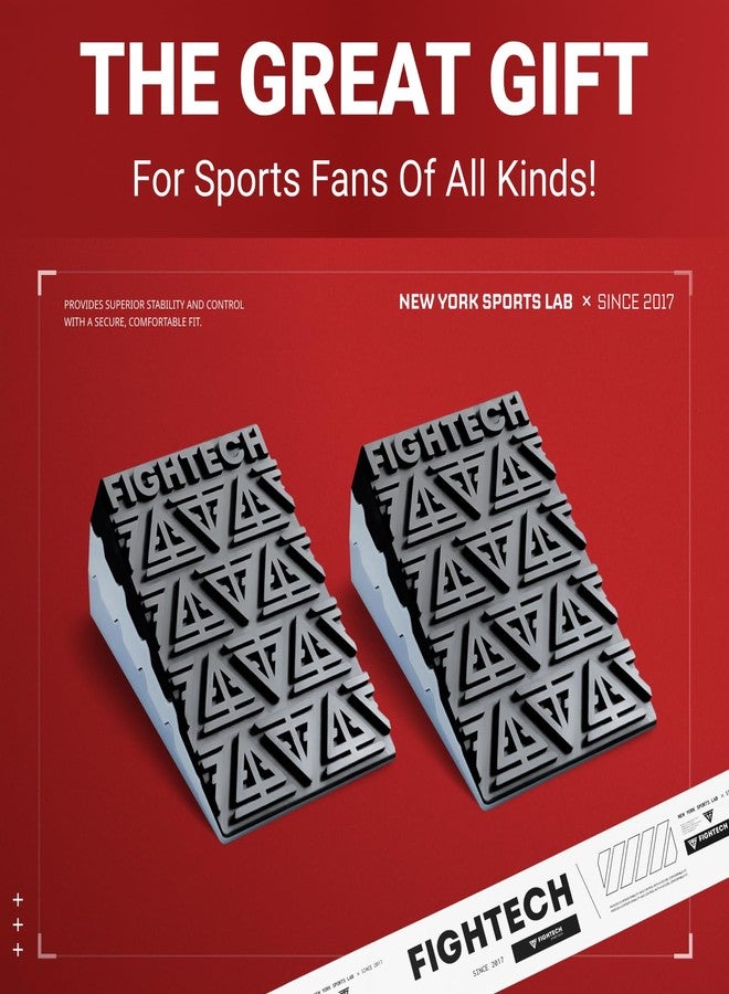 FIGHTECH Silicone Squat Wedge Block for Elevated Heel Squats and Deadlifts - Improve Mobility, Balance, and Strength - Non-Slip, Versatile Trainer Aid (Set of 2 (6 PCS), Silicone) - Image 2