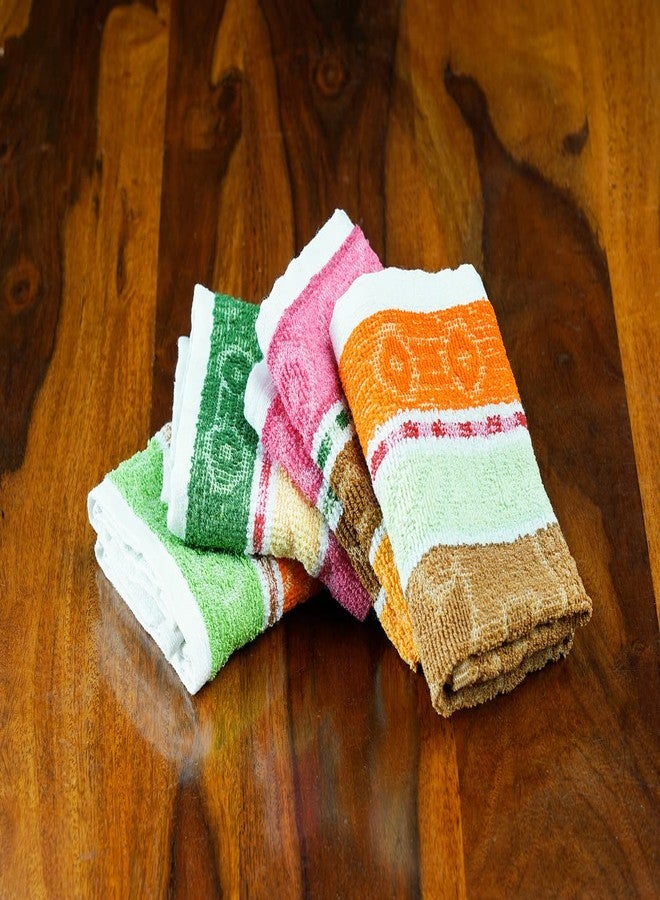 GRGRASP Thread That Bind Relations 300 GSM Cotton Zero Twist Face and Hand Towel (Multicolour, Small) - Set of 12 Pieces - Image 5