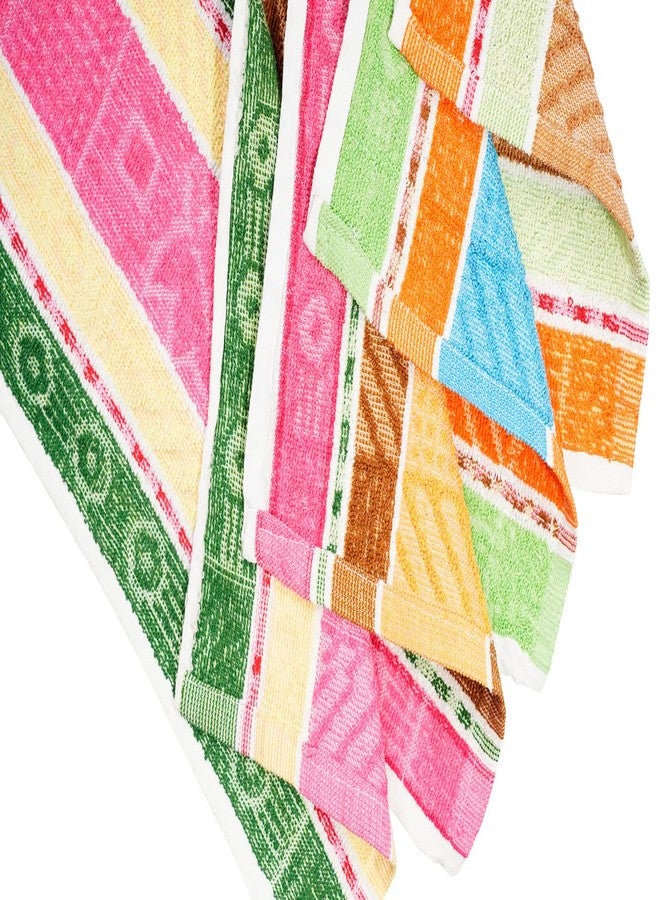 GRGRASP Thread That Bind Relations 300 GSM Cotton Zero Twist Face and Hand Towel (Multicolour, Small) - Set of 12 Pieces - Image 4